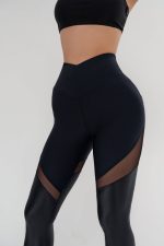 Leggings Lady XO Black – Mesh Insert